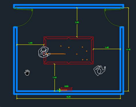 sala de jogos dwg - sala de jogos bloco cad